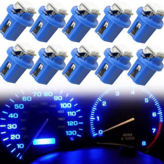 focos lagrima LED de tablero azul