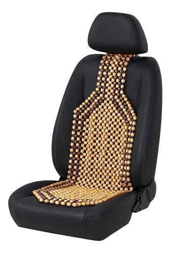 Sobre asientos de bolas de madera